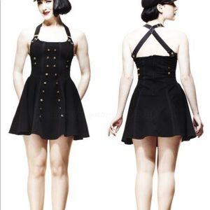Hell Bunny Dress SMALL Pinup Steampunk Rockabilly